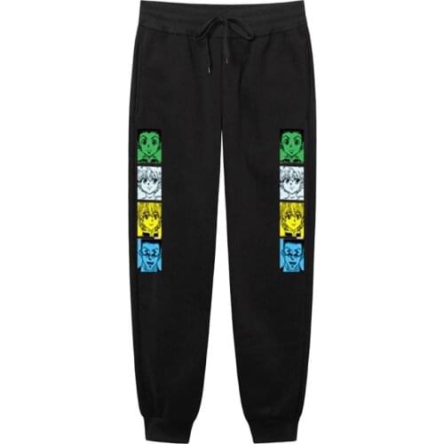Japanese Anime HUNTERxHUNTER Pants Streetwear Joggers Pants Men Casual Sweatpants Bodybuilding Track Jogging Pants Trousers