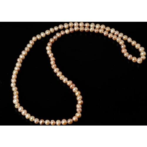 8-9 MM Pearl Necklace has Small and exquisite with Long and thin smooth Cream colored pearl beads