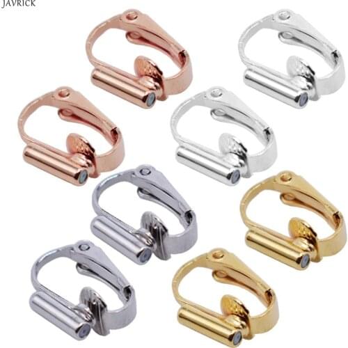 1 Pair DIY Clip-on Earring Converters Jewelry Findings for None Pierced Ears