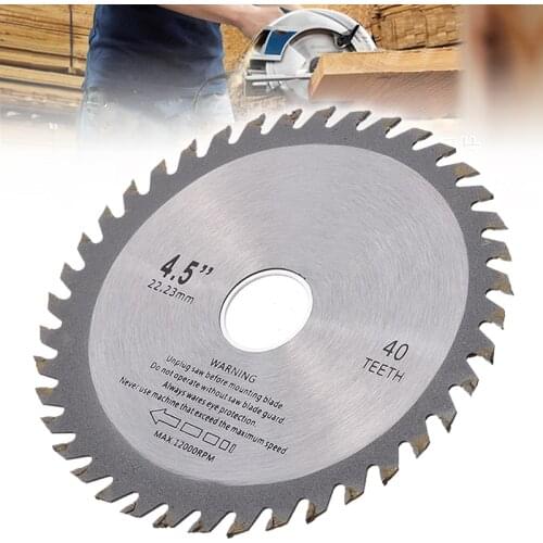1pc 40 Teeth Mill Chain Wheel Circular Saw Blade Woodcarving 115mm For Angle Grinder Woodworking Saw Blade Disc