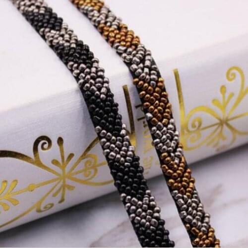 10Yards Gold Black Beading Pearl Trims Beaded Ribbon For Sewing Clothing Collar Headwear Hair Accessories Black Lace Decoration