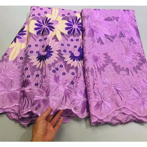 2.5+2.5yards Swiss Lace Fabric Swiss Voile Lace In Switzerland Dubai Fabric African 100%Cotton Fabric French Lace Fabric