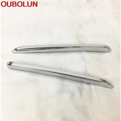 2pcs Fit For Mazda 3 M3 Axela 2014 2015 ABS Chrome Auto Front Grille Grill Cover Trims Exterior Accessories Sticker Cae Styling