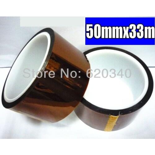 2PCS High Temperature Resistant High temperature tape Heat Tape 50MM x 33M BGA PCB SMT Soldering Shielding