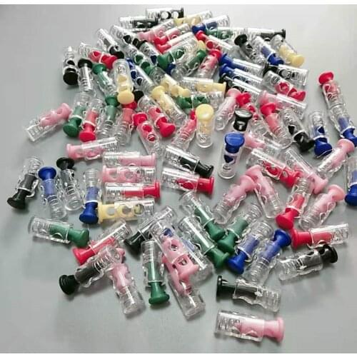 30-100PCS Transparent Plastic Adjustment Buttons For Clothing Hat Sewing Decoration Accessories Elastic Cord Lock Button Tools