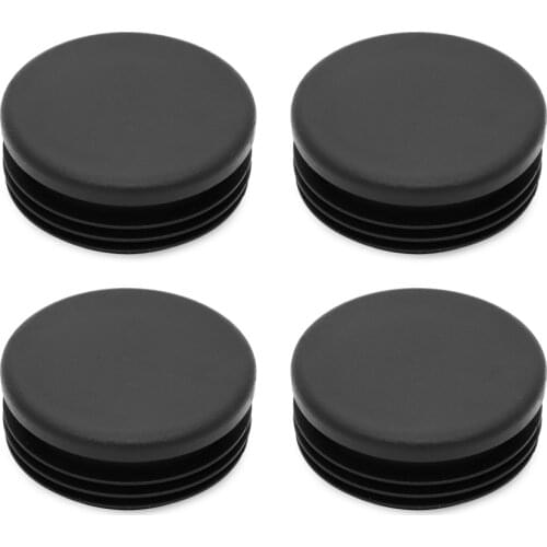 4 piece 2" Round Tubing Plastic Plug End Cap Fastener 2 Inch Post Hole Tube Pipe OD Diameter