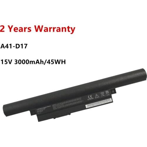 ZNOVAY A41-D17 Laptop Battery For Medion Akoya E7415 E7415T E7419 E7416 P7647 P7643 E7420 P7643 15V 45WH 3000mAh