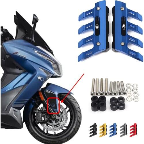 For KYMCO Xciting 250 250i CK 250T/300T CT250 300 300i S400 400 500 Motorcycle CNC Accessories Mudguard Side Front Fender Slider