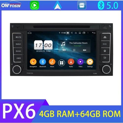 PX6 4G+64G GPS Navigation Android 10 Car Multimedia Player For Volkswagen VW Touareg T5 Multivan 4G LTE Bluetooth 5.0 Tethering
