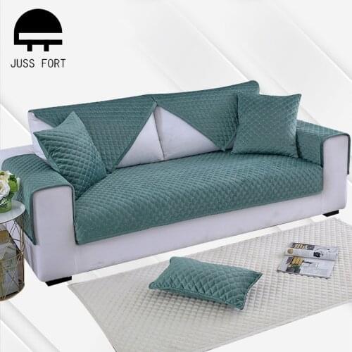 European Style Sofa Cover Thicken Plush Fabric Slip Resistant Seat Slipcover for Living Room Decor Couch Covers Chair Sofa Towel