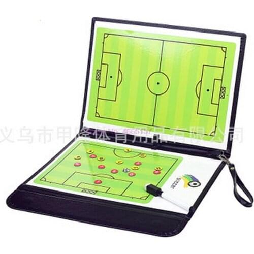 By dhl 20pcs Coaching Board Foldable Football Tactic Board Magnetic Soccer Tactical Plate Book Set with Pen Clipboard