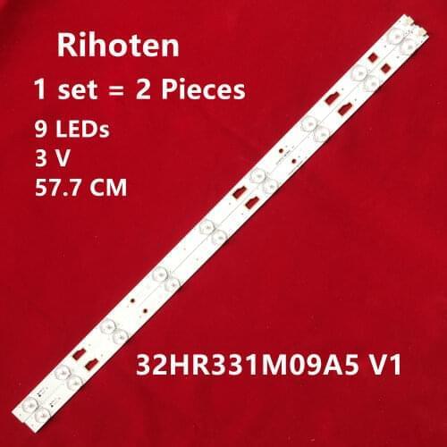 Prefect replacement 1 set = 10 Pieces D32TS7202 Led backilght 32HR331M09A5 V1 Led strip 1pcs=57.7MM 9Led lamps