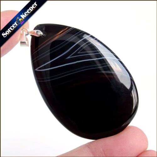 Fashion Women Man Necklace Pendant Big Natural Botswana Agates Stone Pendant Slide Healing Crystals for Jewelry Making US889