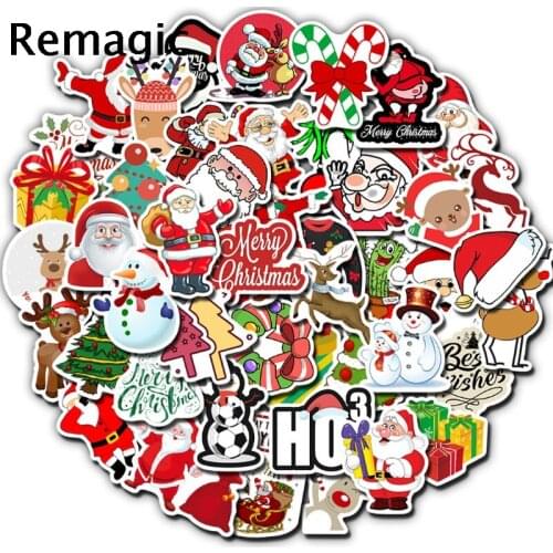 50pcs Merry Christmas kids classic 90s kids Stickers pack fans paster cosplay scrapbooking diy phone laptop decorations gifts