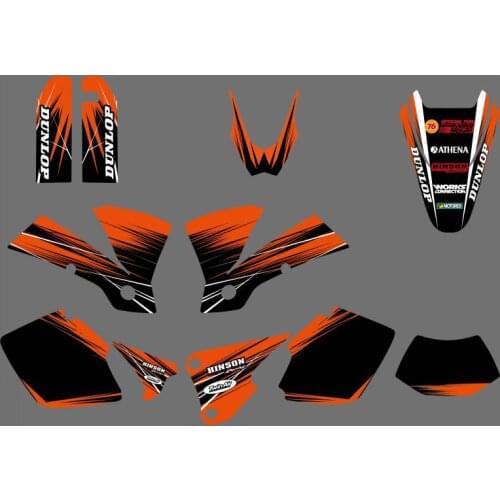 0417 Motorcycle Decal And Sticker For KTM EXC 125 200 250 300 400 450 525 EXC125 EXC200 EXC250 EXC300 2003 Graphics Decals Kit