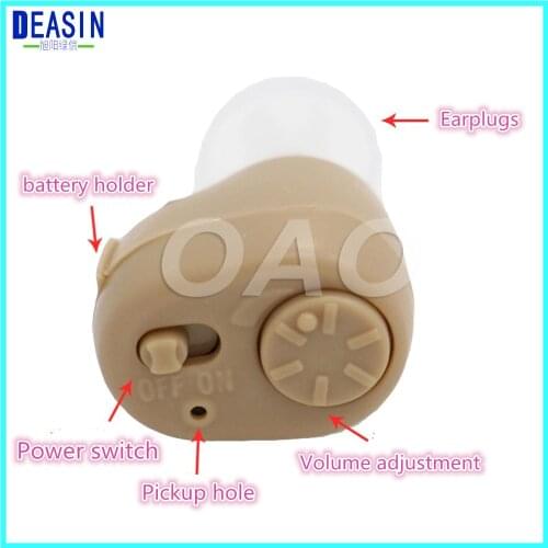 Small Inner Ear Invisible Hearing Aid Best Sound Amplifiers Deaf-aid Adjustable Wireless Mini Ear Aid Long life Electronics