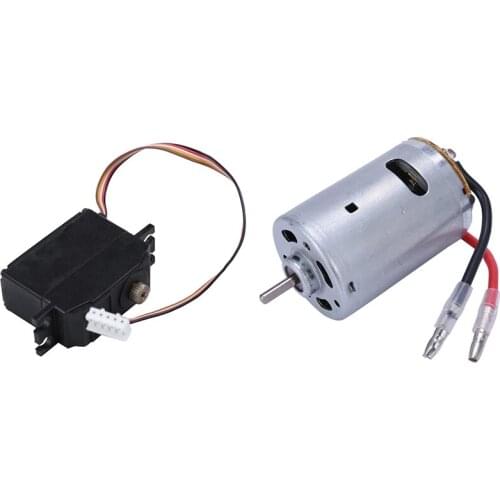 1 Set Upgrade 25G Metal Gear Servo & 1 Pcs Rc Car Spare Parts 540 Electric Motor