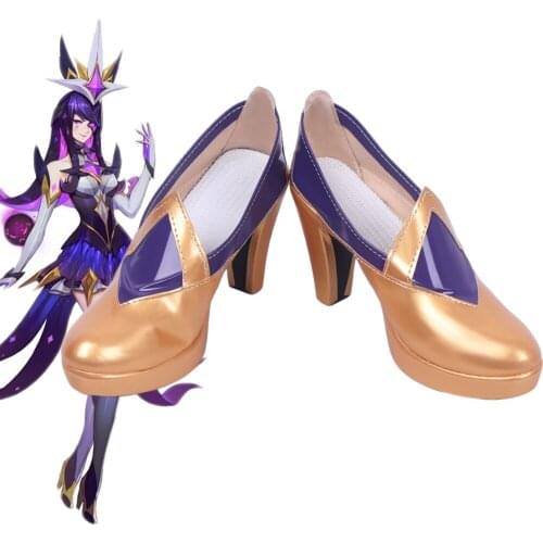 Game LOL Syndra Star Guardian Cosplay Boots Shoes Custom Made