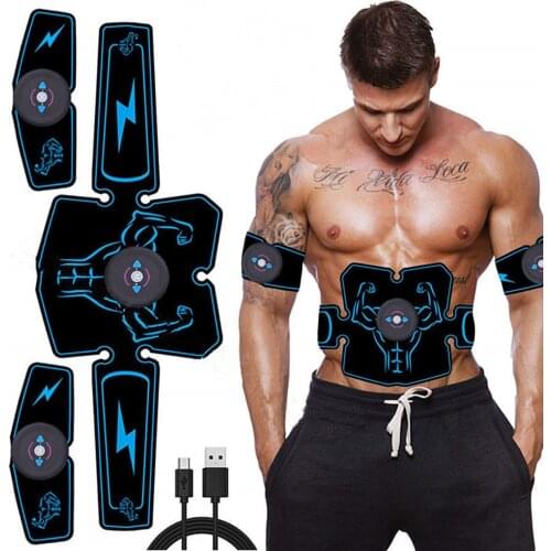Women Men Abdominal Stimulator Belt 6 Modes 10 Intensity Abdominal Muscle Trainer Exercise Tool