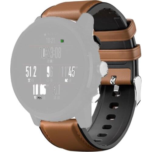 Watchband Genuine Leather & Silicone Watch Strap 20mm 22mm Watch Band Bracelet Correa for Tissot Seiko Accessories Wristband