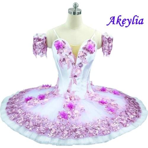 Nutcracker Fairy Doll Professional Ballet Tutu Pink dress women Ballet Tutu skirt purple Sleeping Beauty Stage Costume For Girls