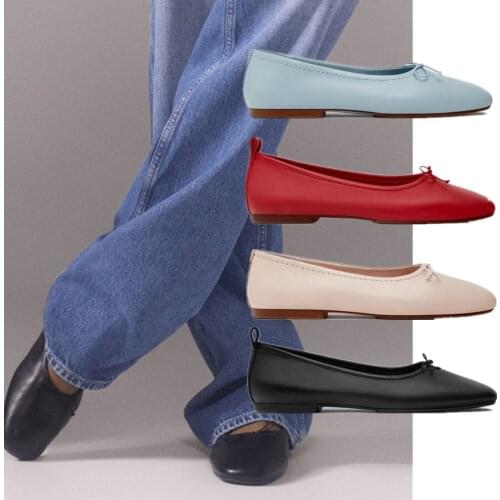 Withered Summer Flat Shoes Women England Style Fashion Simple Casual Sheep Slip-On Loafers Women Round Toe Mary Jane Shoes