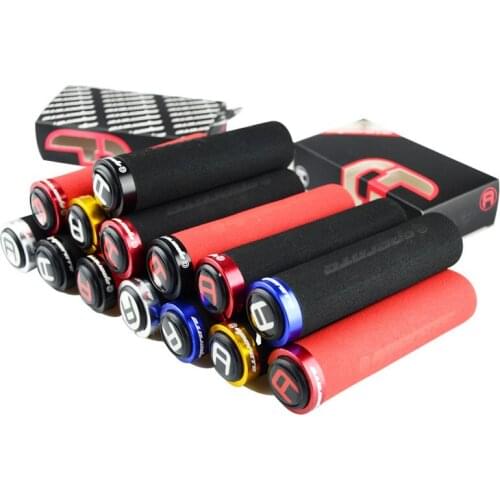Bicycle Grips MTB Aluminum Alloy Plugs Anti-Slip Sponge Lock on Handlebar Grips End Bar