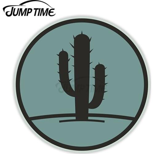 Jump Time for Cactus Plant Vinyl Stickers Desert Funnyny Sticker Laptop Luggage Waterproof Car Styling Accessories