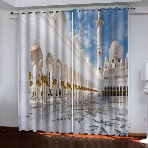 European style luxury building Custom size Blackout Curtains For Living Room bedroom Hotel Window curtain decor