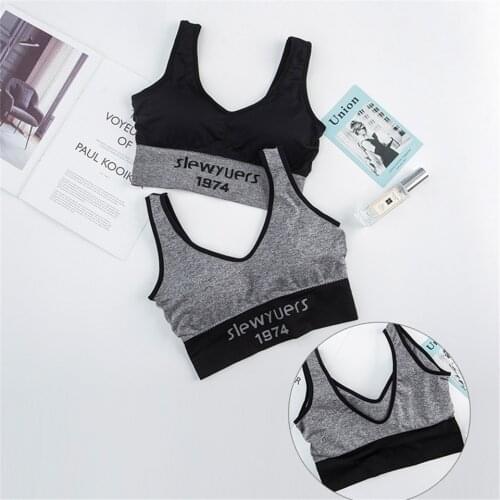 Women Bra Sports Top Cotton Sports Yoga Running Gym Top Bra Yoga Wear Wire Free Fitness Stretch Bra Tops Sports Wear For Women