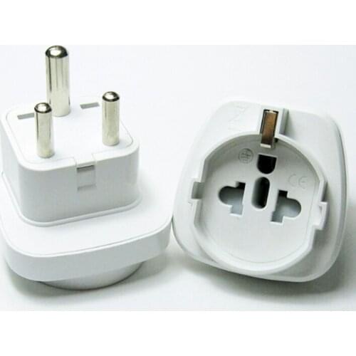 1PC White black S.Africa Converter AU UK US EU To Small South Africa Plug AC Power Outlet Adapter Socket Nepal India Sri Lanka
