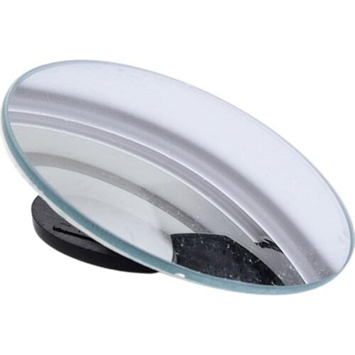 1pcs Automobile Rearview Mirror Auxiliary Vision Blind Zone Mirror Rimless Small Round Mirror Reversing Wide Angle Mirror