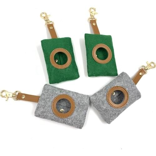 1Pc Outdoor Pet Poop Bags Garbage Bag With Keychain, Portable Poop Storage Bag For Pets Dogs Poop Scooper Clips Cleaning Tools