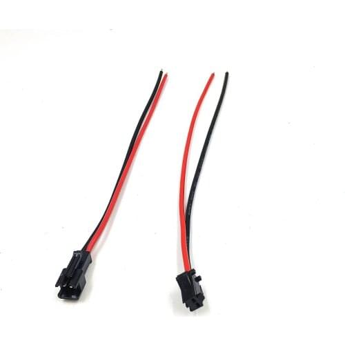 2pin Connector LED connecting wire male and female connector terminal wire 14cm 18AWG 20AWG 22AWG