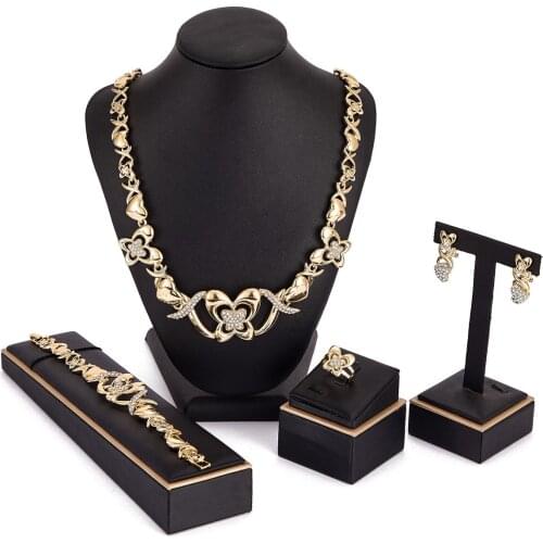 2021 June hot jewelry xoxo wedding jewelry set for women fashion jewelry set 14k Gold butterfly high quality bride jewelry