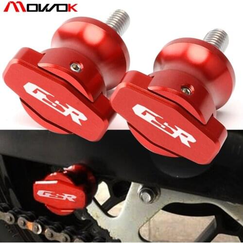 8mm CNC aluminum swingarm spools sliders Bobbin For Suzuki GSR 600 2006 2007 2008 2009 2010 GSR 750 2011 2012 2013 2014