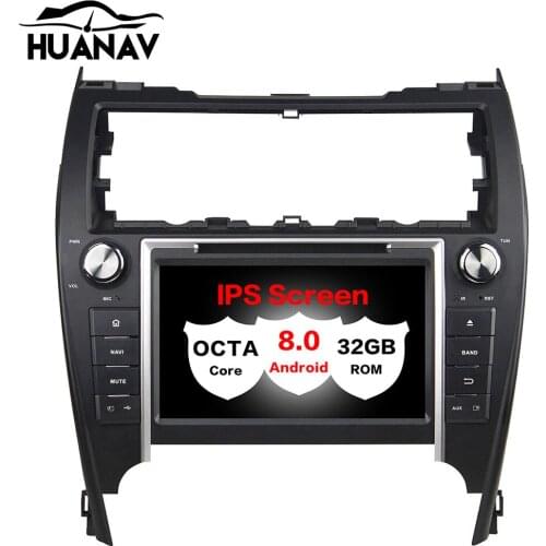 HUANVA Android 8.0 32G Car CD DVD Player GPS navigation For Toyota CAMRY 2012 multimedia player tape recorder 8-Core navi Audio