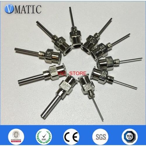 Free Shipping All Metal Stainless Steel Dispensing Needle 1/2 Inch Tip Hysol Dymax Efd Fisnar 10Pcs