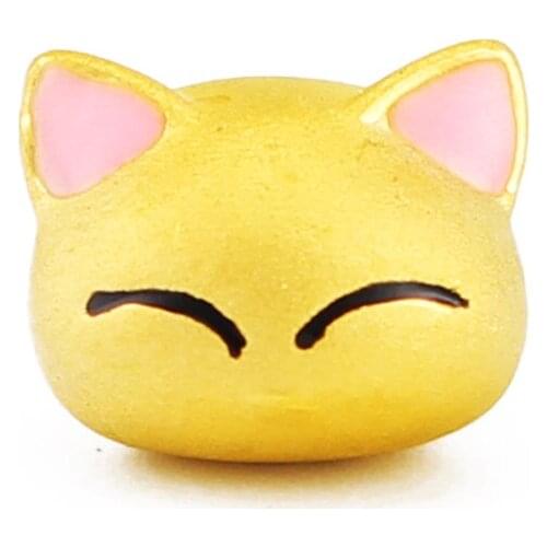 New Arrival 999 24K Yellow Gold Bracelet 3D 999 Gold Fox Bracelet