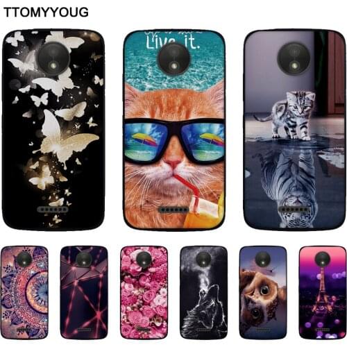 Case For Motorola Moto C Soft Silicone Back Phone Cover For Motorola Moto C Cute Print TPU Shells for moto c Fundas Bag