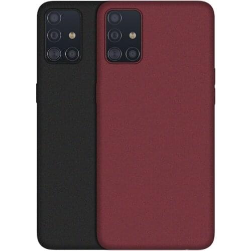 Grainy Matte Silicone Soft Phone Case for Samsung Galaxy A51 A71 A72 A41 A42 A31 A11 A21 A01 A21S A20S A30S A40 A50 S A70 A80