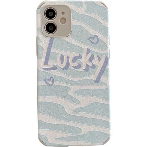 Creamy Color Zebra Stripes Case for iPhone 12 Pro Max Back Phone Cover for 12 Mini 11Pro Max X XS XR 6 8 7 Plus SE 2020 Capa