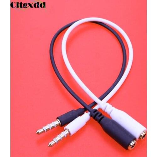 Cltgxdd Universal jack 3.5mm Audio Extended line Male to Female Aux Cable 20cm 4 Pole Headphone Extension Cable for Phone Comput