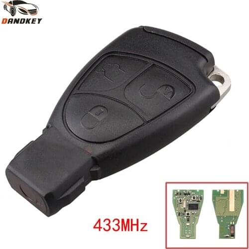 Dandkey 3 Buttons Remote Car Key Fob For Mercedes Benz B C E ML S CLK CL 433MHz With Chip Circuit Board Smart Control Insert