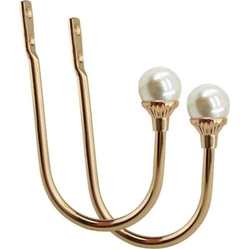 Decorative Curtain Drapery Holdbacks Wall Mounted Curtain Tieback U Shape Curtain Tiebacks Hooks for Home Office