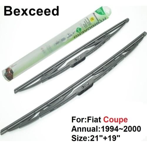 For Fiat Coupe 21"+19" Bexceed of Car windshield windscreen traditional wiper blade1994 1995 1996 1997 1998~ 2000