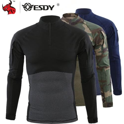 ESDY Motorcycle Thermal Underwear Quick Dry Stretch Men Winter Thermo Underwear Running Long Sleeve T-shirt Tight Long Tops