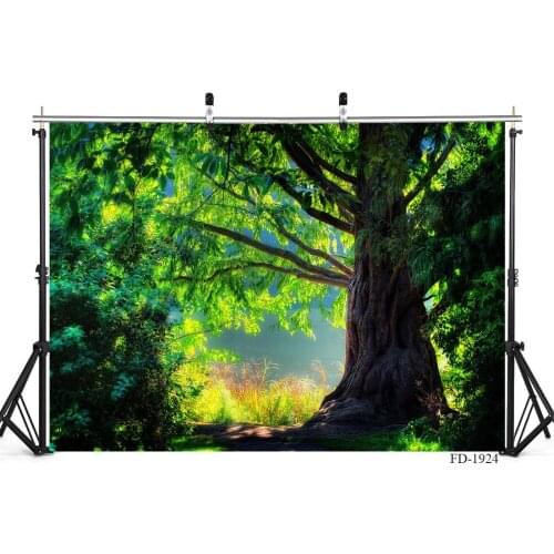 Photography Backgrounds for Photo Studio Green Big Scenic Tree Vinyl Photo Backdrops for sale Children Baby Newborn Photocall