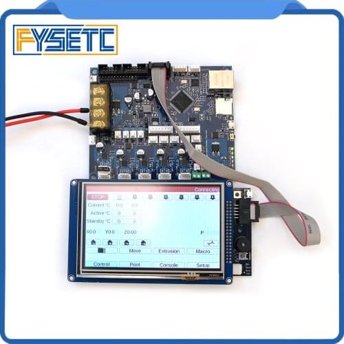Cloned Duet 2 Maestro Advanced 32bit Motherboard With 4.3" 5" 7" PanelDue Touch Screen Controller For 3D Printer CNC Machine