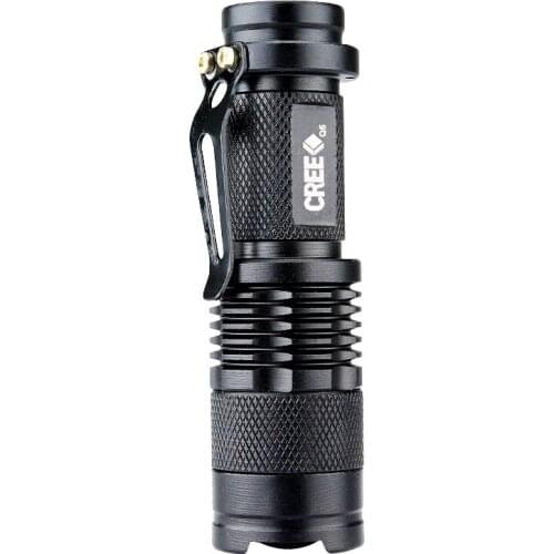 300 Lumen 7W Mini Portable Zoomable Red Light LED Flashlight Touch 3 Modes Alloy For Outdoor Lights Hunting Fishing Camping Lamp